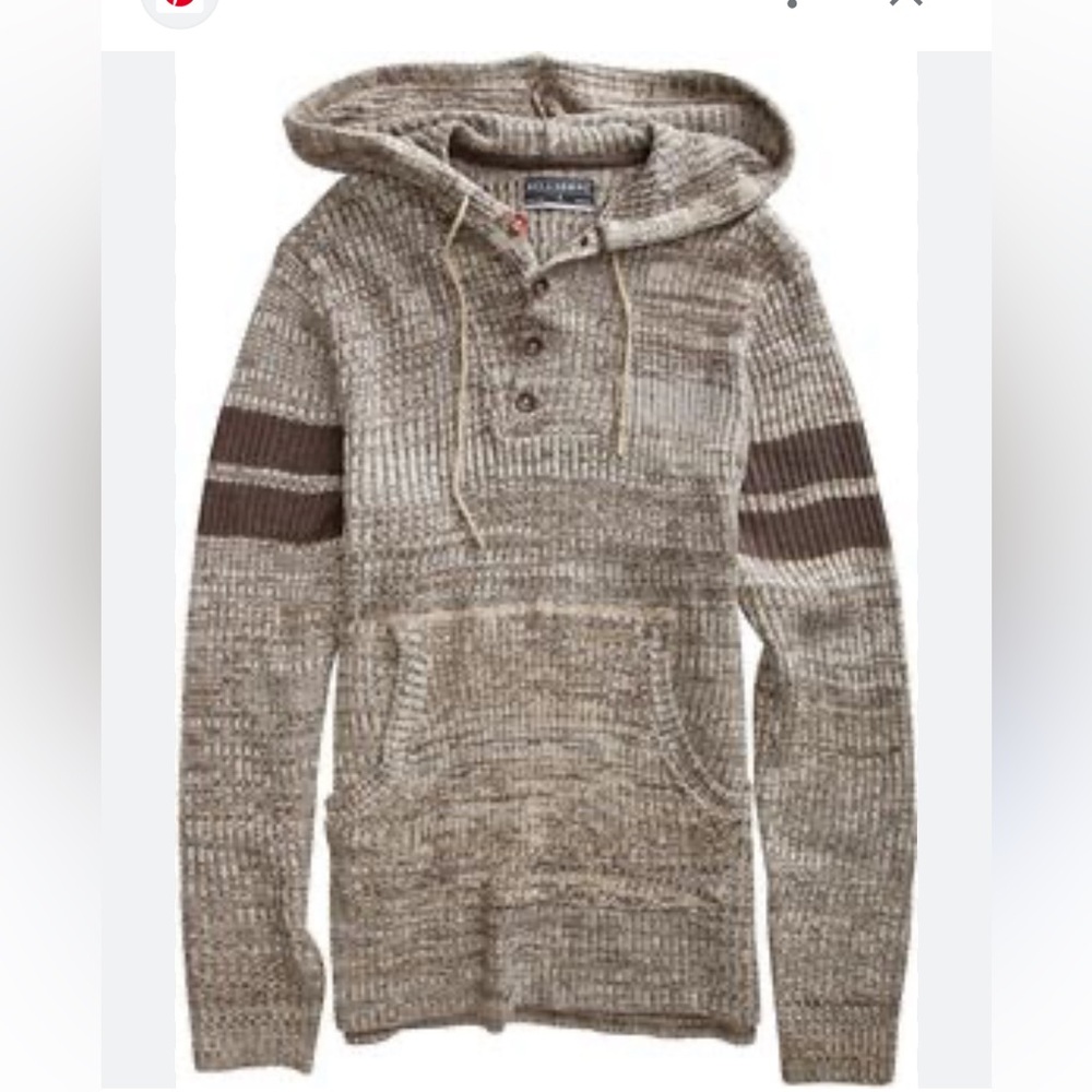 Billabong Men's Tan and Brown Sweater